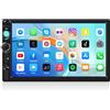 SIXTOP Autoradio doppio DIN con Bluetooth vivavoce, 7 pollici touch screen ricevitore audio supporto specchio link radio FM EQ/SWC/USB/TF Card/AUX-in 2 DIN autoradio