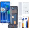 H&LYCYJ Display Schermo per Samsung S20 FE TFT nero con cornice | Senza impronte digitali,Wear toolkit，TFT LCD，Display HD，Sostituire lo schermo，Per i modelli:G780F G780F/DSM G780G