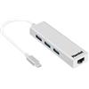 Hamlet HUB 3 USB 3.1 TYPE C + LAN RJ45