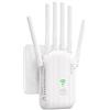 XIAIMIN Ripetitore WiFi Potente per Casa 1200Mbps, Amplificatore Wifi Extender | Ripetitore WiFi 2.4GHz/5GHz con 6 Antenne Esterni, Modalità AP/Repeater/Router, WPS, per Streaming Gaming Online