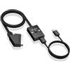 eSynic Convertitore SCART a HDMI 1080P con 1m Cavo SCART Maschio Integrato e 50cm Cavo HDMI Incluso - Adattatore Video Audio Plug & Play per VCR VHS DVD su TV Moderne, Supporta 3D, Switch 4:3/16:9