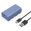 SMALLRIG Batteria 3500mAh Batteria di Ricambio per Sony NP-F550 F570 F750 F770 F950 F960 F970, Batteria Ricaricabile USB-C a Ricarica Rapida per Fotocamera, Monitor, Luci Video, Blu - 4331