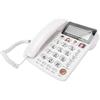 XUMIUZIY Telefono con Tasti Grandi per Anziani, Telefono con Filo da Tavolo | con Vivavoce, Display ID Chiamante, Composizione Rapida con 4 Foto, Chiamata in Vivavoce, Volume Regolabile, per Anziani