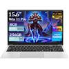 BENIRROS PC Portatile 15,6 Pollici con Celeron N4000 CPU, Win 11 Notebook 8GB RAM 256GB SSD, Laptop Schermo FHD IPS 1080P Apertura 180°, Laptop WiFi5 BT4.2 USB3.0 Mini-HDMI TF Card Slot Computer Portatile