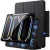 JETech Custodia Magnetica Rimovibile per iPad Pro 13 M5/M4, Nero | Per 2025/2024 Modello, Cover Rotante, Porta Pencil, Supporto Verticale/Orizzontale, Visione Rialzata, Auto Svegliati/Sonno