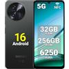 DOOGEENEXT NOTE 59 PRO Smartphone 5G Sbloccato, 32GB+256GB, Display IPS 6,75 120Hz, T8200 6nm Octa-Core Android 15 Cellulare, Fotocamera 16MP+8MP, Batteria 6250mAh, Dual 5G Dual SIM, Widevine L1, GPS NFC Nero