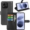 BOCTECH Cover a Libro in Pelle per XIAOMI Redmi Note 17 5G, Nero | Custodia Portafoglio, Pelle Sintetica, Silione, Porta Carte, Chiusura Magnetica, Supporto Pieghevole, Antiurto Flip Case