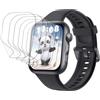 nvskvd Pellicola Idrogel per Huawei Watch Fit 5, 6 Pezzi | Pellicola Protettiva Trasparente HD Morbida TPU Senza Bolle Trasparente HD Schermo Protettivo (Non Vetro Temperato)