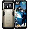DOOGEENEXT S200 Max 5G Rugged Smartphone 22000mAh 66W, 36GB+512GB/2TB, Face ID, WiFi 6 | 1.3 AI Telefono Indistruttibile, 6.72 FHD+120Hz Cellulare Resistente, 108MP+20MP Visione Notturna, 120LM Doppia Torcia, NFC