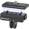 PULUZ Supporto magnetico a sgancio rapido per Insta360 X4 Air/X4/Ace Pro/Ace Action Camera Base a sgancio rapido in lega di alluminio con viti da 0,25 pollici per accessori Insta360 Ace Pro