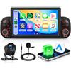 Motorsi Linux Autoradio CarPlay Wireless per Fiat Panda 312 319 2013-2020 | 7" IPS Touchscreen,Plug&Play,Android Auto,Bluetooth,CANBUS,Vi-link,MirrorLink,Comandi al Volante,FM,EQ,USB,AHD Telecamera
