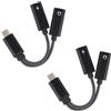 BTFO 2pz Splitter USB C 2 in 1, Adattatore per Cuffie Caricabatterie Tipo C con Ricarica Rapida PD 60W per iPhone 16 15 Pro Max Samsung Galaxy S25 S24 Ultra iPad MacBook Altri Dispositivi USB-C