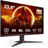 AOC Gaming 24G2SPAE - Monitor FHD da 24 pollici, 165 Hz, 1 ms MPRT, FreeSync, G-Sync Compatible, altoparlante (1920 x 1080, VGA, HDMI, DisplayPort) Nero/Rosso
