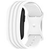 GIOPUEY Cinturini Compatibile con Garmin CIRQA Band, Morbido Silicone Cinturino [Resistente all'Usura] [Traspirante] - B-White