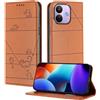 XINYEXIN Custodia in Pelle per Xiaomi Redmi Note 17 Pro 5G | Marrone, Cover a Libro, Portafoglio, Blocco RFID, Slot per Carte, Chiusura Magnetica, Supporto, Antiurto