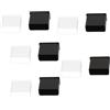 A ABSOPRO USB A Maschio Anti-Polvere Cappuccio 10 Pezzi Bianco, Nero | Morbida Plastica. Adatto Per Apparecchiature AV, Telefoni Cellulari, Computer, Veicoli. Facile Montaggio E Smontaggio.