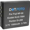 Dot.Foto NP-50, NP-50a Premium 3.7v / 1000mAh Batteria Ricaricabile per Fujifilm FinePix F660EXR, F750EXR, F770EXR, F800EXR, F80EXR, F850EXR, F900EXR, F1000EXR, X10, X20, XP100, XP150, XP170