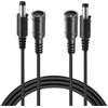 Vmoomax Cavo di prolunga di alimentazione CC, da maschio a femmina, 5,5 mm x 2,1 mm, 3 m, cavo di alimentazione per dispositivi a bassa tensione da 5 V, 6 V, 9 V, 12 V, 24 V, nero, incluse fotocamere