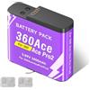 CITYORK [Confezione da 1] Batteria di ricambio da 2400 mAh per Insta 360 Ace / 360 Ace Pro/360 Ace Pro 2 Batteria per fotocamera, Kit batteria ricaricabile Accessori per fotocamera sportiva