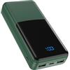 Coblob Power Bank 27000mAh, USB-C PD 30W Caricabatterie Portatile Carica Rapida | USB C (Ingresso e Uscita), Batteria di Riserva Compatibile con iPhone 17 16 15 14 13 12 11 Pro Samsung Xiaomi, Verde