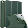 MoKo Cover per Samsung Galaxy Tab A11+/A9+ 11 (2025/2023), Verde notte | per Galaxy tab A9+ 2023 Cover Pelle PU Semitrasparente Supporto Sottile con Morbido TPU Cover con Auto Svegliati/Sonno