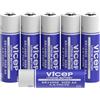 ViCep 6-Pack ER14505 AA 3.6V Batteria al litio Li-SOCL₂ 2700mAh LS14500 Compatibile con il sistema di sicurezza domestica, il sistema di lettura dei contatori Non ricaricabile