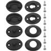 JUMPLAWN 2 Set Fibbia di Fissaggio della Muta da Sub Nero | Regolazione Rapida e Aggancio Sicuro, per Mute in Neoprene e Attività Acquatiche Intense