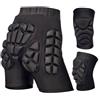 Vibsky Pantaloncini protettivi per sci con imbottitura in EVA per assorbimento | Nylon spandex traspirante, tessuto traspirante, tecnologia ad asciugatura rapida, vestibilità elastica leggera