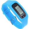 TOYANDONA Braccialetto Contapassi in Silicone Blu per Camminata e | Display Chiaro, Facile da Leggere e Portare, Batteria Ag10 Inclusa, per Polso Durante Esercizi