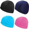 TNSOYCA 4 Pezzi Cuffia Da Nuoto Elastica Unisex, Panno in poliestere Cuffia da Bagno, Morbida Traspirante e Ad Asciugatura Rapida, Per Sport Acquatici,Taglia Unica(4 Colori)