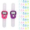 Duokon Clicker per Il Conteggio dei Numeri delle Cifre del Contatore | con 50 Perni, Display Digitale Elettronico LCD, Contatori Ripristinabili, Contagiri per Allenamento a Maglia e Uncinetto