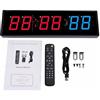 Haofy Timer a Intervalli 15,75 Pollici Orologio LED da Palestra con | Modalità Countdown Up Cronometro, Programmi Preimpostati Tabata FGB, 99 Set 9 Intervalli Personalizzati, Supporto da Parete
