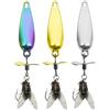 Genérico Esca Spinner Elica Metallica Rotante Paillettes Riflettenti | Esca artificiale da nuoto per pescatori di acqua interna, pescatori, avventurieri all'aria aperta, laghi,