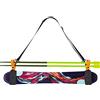 Domary Cinghie Portasci a Spalla, Lunghezza Regolabile 75-120 Cm | Fettuccia in Nylon+struttura EVA, Spalline Morbide, Impugnatura Antigraffio, Adatta a Sci e Bastoncini