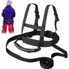 Jiavlyx Imbracatura Da Sci Per Bambini, Ski Strap Imbracatura Sicurezza Regolabile, Imbracatura Da Sci Con Guinzaglio E Borsa Rimovibili, Per Bambini Ragazzi Ragazze Principianti