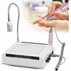 SQUADO Set Professionale per Manicure, Fresa Elettrica Fresa Unghie 4 in 1 Aspiratore da 60w Fresa Unghie Elettrico 30000 giri e Lampada Led 5w Bianco Freddo + kit 6 Punte