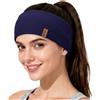 ACUSHLA Bandeau in lana merino al 100%, cappuccino termico per le orecchie, Marine