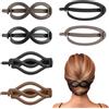 VEOIRXU 6 Pezzi Pinzes Grandi per Capelli Elegante Fermaglio Donna Fermagli per Capelli Ellittici Fermaglio per Capelli con Design a Croce Automatic Hair Clips Francese Vintage Accessori per Donna e Ragazze