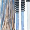 Hrlace 6 Pezzi Fermaglio per Capelli con Lametta Clip con Glitzer Fermagli per Capelli con Glitzer Capelli Lametta Extension per Capelli con Glitzer Capelli Glitzersträhnen per Cosplay Festa Natale