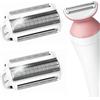 SHEBEEDO 2pcs Lady Shave Esterna Foil Testa Rasoio Ricambio Una Lama di Ricambio Testa Trimmer In Acciaio Inox per Ladyshaver Elettrico per Wet e Dry Foil Lame per BRL140 BRL146