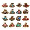 MerrQchang 12 mini clip per capelli vintage in metallo, mini pinze per capelli a forma di farfalla, per donne, accessori fai da te (stile casuale)