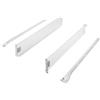 cyclingcolors 2x guida per cassetti a rulli con sponde guide per mobili in legno binari scorrevoli mobile porta cucina bagno, altezza 150mm, lunghezza 270mm, 25kg, bianco