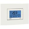 Elewex VEMER VE770100 EX.1C - Cronotermostato Elettronico da Incasso per Caldaia, Display Touch Screen, Programmazione Settimanale, Alimentazione a Batterie, Bianco/Grigio Antracite