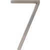HILLMAN Distinctions Distinctions 844707 - Numero civico galleggiante, in nichel spazzolato, 12,7 cm