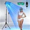 Eirolace Lampada abbronzante da 30W per uso domestico con 3 modalità e 5 livelli di luminosità Abbronzatura viso e corpo con timer e regolazione dell'altezza Lampada a luce naturale per autoabbronzatura a casa