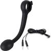 AMAZBEE Plug anale con massaggiatore prostatico a impulsi elettrici e telecomando via cavo, dispositivo per la stimolazione del punto G, plug anale in silicone per uomini (Cable,1)