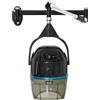 BarberPub Asciugatore a Muro per Capelli, 1100W Asciugatore Sospeso, Estensibile Orizzontalmente 148,5 cm, con Controllo 0-75°C e Timer 60 Min, Casco Asciugacapelli per Salone TR272 (Nero)