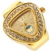 Hemobllo Mini Orologio da Dito in Acciaio Inossidabile Oro, Design Moderno e Resistente, Vetro Delicato, per Studenti e Uso Quotidiano