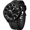findtime Orologio sportivo digitale da uomo, impermeabile, sveglia, cronometro, snooze, luce notturna, avvisi orari, cinturino in silicone, orologio militare per palestra, nuoto, corsa, uso quotidiano