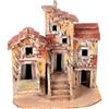 Holyart Presepe Napoletano: Tre case sughero presepe napoletano 15x15x10 per statue 3 cm
